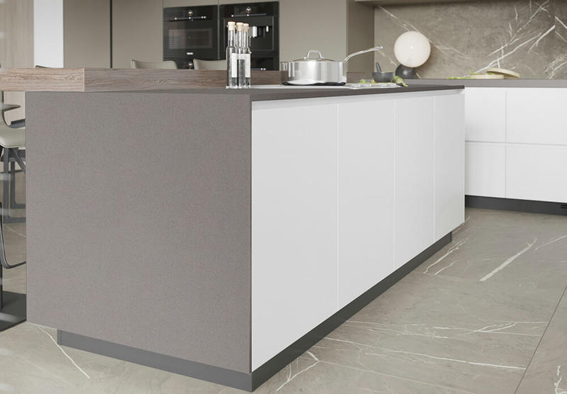 Pearl Gray Quartz Countertop | Shadow Quartz Kitchen Countertop | 2053 