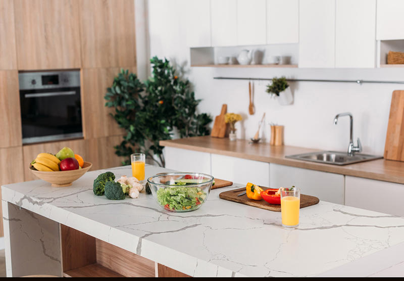 Calacatta White Quartz | Man Made Quartz Countertops | 8110