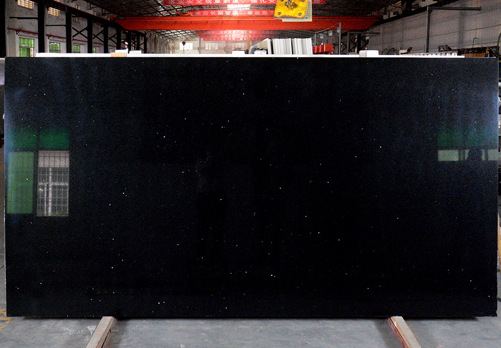 Black Sparkle Quartz Countertops | Quartz Stone | 1015