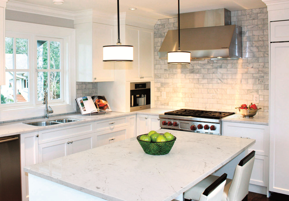 Engineered Quartz Countertops | Quartz Carrara White | VW8160