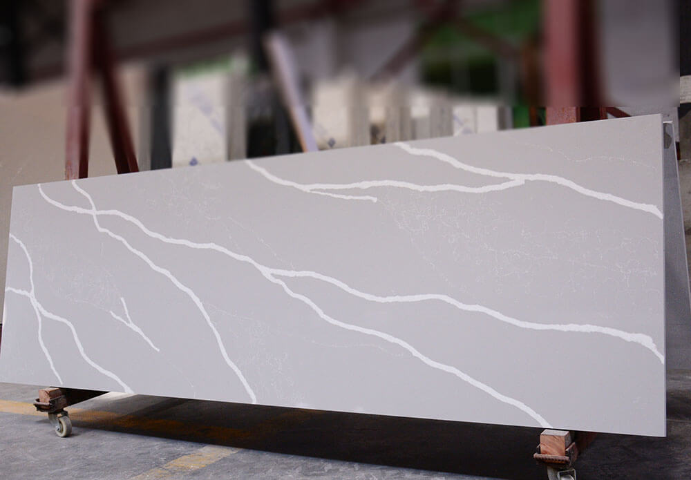 White With Grey Veining Quartz 2025
